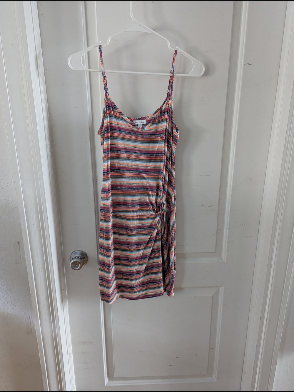 love, Fire Striped Multicolor Mini Dress